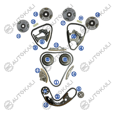 Kit di catena di cronometraggio per AUDI A7 4GA CNYA 150KW 2.8L 10-14 A6L 4X8/C7 CNYB 162KW 2.8L 12-16 06E109465BC 108L