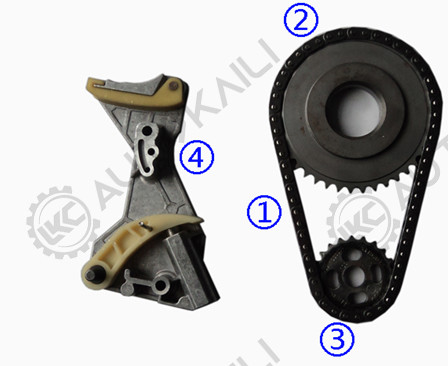 Kit di catena di tempistica per Audi A4 A6 2.0TDI Kit di tensione della catena della pompa di olio