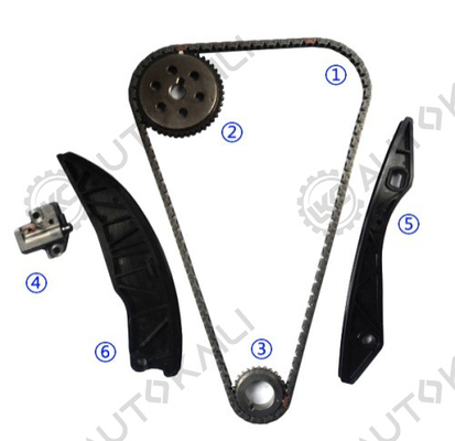 Kit di catena di cronometraggio per G4FA 1.4L; G4FC/G4FG 1.6L i20 1.4L 09-12 i30 1.4L/1.6L 09-13 IX20 1.4L 10-15 KIA Carens 1.6L 09-13 KIA Ceed 1.4L 07-13 KIA Pro Ceed 1.4L 08-13 KIA Soul1.6L 09-12 KIA Venga