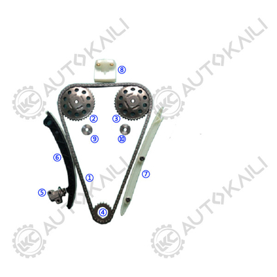 Kit di catena di cronometraggio per OPEL / VAUXHALL AGILA Z 10 XE 973CC ((00.9-05.8) Z 10 XEP 998CC ((00.2-06.11) Z 12 XE 1199CC (00.9-) Z 12 XEP 1229CC ((04.7-06.11) ASTRA G / Mk IV X 12 XE 1199CC (98.9-00.9) Z 12 XE(00.9