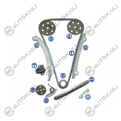 Kit di catena di cronometraggio in plastica PA66 / PA46 Per FORD FOCUS 2.0L 121CID DURATEC DOHC 16V L4 2005-2011