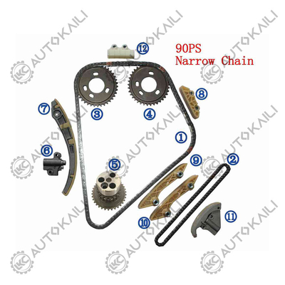 Plastico PA66 / PA46 Kit di catena di cronometraggio per Mondeo Mk III (B5Y) DI / TDDi / TDCi 2.0 00-03