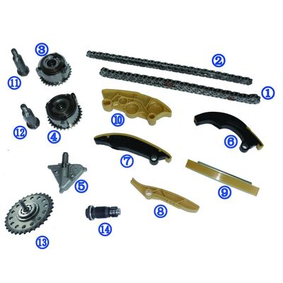 Kit catena di distribuzione in plastica PA66 / PA46 per Ranger Rover Evoque Benzina PT204 2.0T 17-18