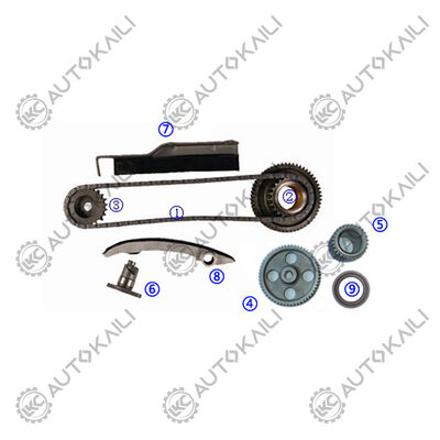 Plastico PA66 / PA46 Kit di catena di cronometraggio Per L200 4WD Diesel 4M40T 2.8L 03-06