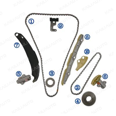 Plastico PA66 / PA46 Kit di catena di cronometraggio per Santa Fe G4KM/G4KN 2.5T 24-