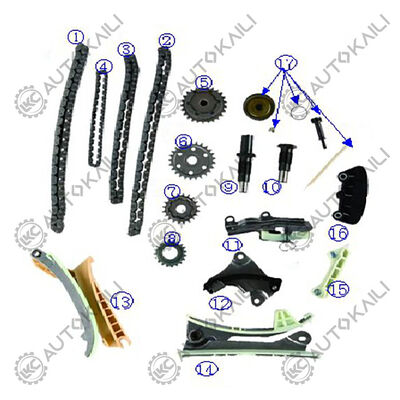 Kit di catena di cronometraggio per 4.0L 4016CC V6 GAS SOHC Naturalmente aspirato B4000 2001-2009