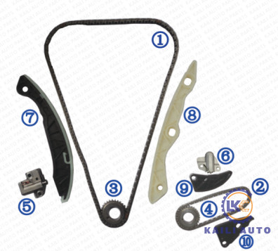 Corredo a catena cronometrante per il motore G4KE 2.4L 24321-25000 9*180L di HYUNDAI KIA Sonata IX35 Santa Fe KIA Sportage Sorento K5