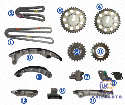 Catena Kit For TOYOTA FORTUNER HILUX INNOVA 13507-0E010 116L 13550-0E010 di sincronizzazione di 1GD 2GD 2.8T