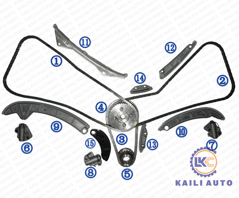 Corredo a catena 3.6L EZ36D 13143AA081 154L 13142AA080 di sincronizzazione di entroterra dell'eredità di Subaru