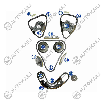 Kit di catena di cronometraggio per AUDI/VW A6L 4XL/C7 CLXB 150KW 2.5L 12-16 06E109465BC 108L