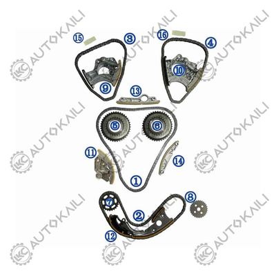 Kit di catena di cronometraggio per AUDI/VW CALA/CLXA/CPAA AUDI A6L 4X8/C7 CLXA 140KW 2.5L 10-15 A8L 4H8 CPAA 150KW 06E109465BC 108L