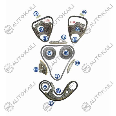 Kit di catena di cronometraggio per AUDI A8 (4E8) BVJ 257KW 4.2FSI 07-10
