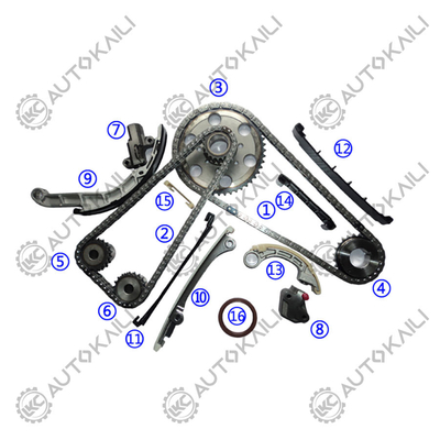 Kit di catena di cronometraggio per il pick-up single NAVARA D40 2.5 dCi 2488CC YD25DDTI 05.7-10.12 PATHFINDER III (R51) 2.5 dCi 2488CC YD25DDTi 05.1-08.9 PATHFINDER III (R51) 2.5 dCi 2488CC YD25