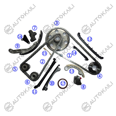 Kit di catena di cronometraggio per NISSAN YD25DDTI Single NAVARA 2.5DCI CABSTAR Piattaforma/Cassi NP300 NAVARA (D40) 2.5 dCi 4WD 06.8-10.1 PATHFINDER III(R51) 2.5 dCi 4WD 06.8-10.1 PICK UP III (D22) 2.5 D 4WD 06