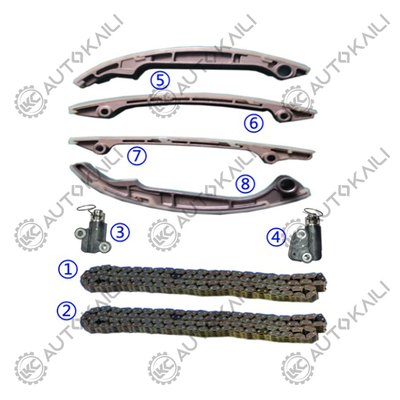 Kit di catena di cronometraggio per NISSAN Titan VK56DE V8 5.6L 5552cc 04-10 Armada VK56DE V8 5.6L 5552cc 05-10 Pathfinder VK56DE V8 5.6L 5552cc 08-10