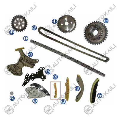 Kit di catena di cronometraggio per VW Rabbit 2.5L 08-09 Jetta 2.5L 08-14 Beetle 2.5L 08-14 Golf 2.5L 10-14 Passat 2.5L 12-14 07K109158C 8*94L