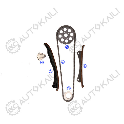 Kit di catena di cronometraggio per Opel/Vauxhall AGILA Z 13 DT / Z 13 DTJ 1248CC 03.8- ASTRA H / Mk V Z 13 DTH 1248CC 04.1-09.5 ASTRAVAN Mk V (H) 1.3 CDTi Z 13 DTH 05.8- COMBO Mk II (C) (F25) 1.3 CDTI 16V Z 13