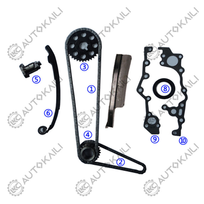 Plastico PA66 / PA46 kit di catena di cronometraggio per 2TZ-FE OLD 100% prova professionale