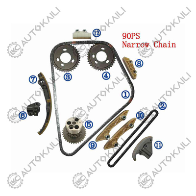 Plastico PA66 / PA46 Kit di catena di cronometraggio per TRANSIT 2.0 TDCi 04-06