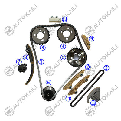 Plastico PA66 / PA46 Kit di catena di cronometraggio per autobus FORD TDE Diesel 2.4T 01-06