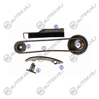 Plastico PA66 / PA46 Kit di catena di cronometraggio Per L200 4WD Diesel 4M40T 2.8L 03-06