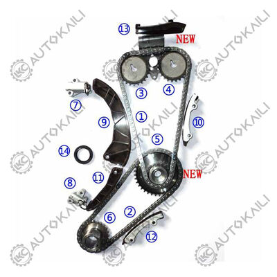 Kit di catena di cronometraggio per ACC11 D4FA 1.1/1.4/1.5/1.6 CRDi