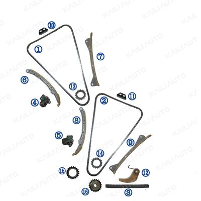 Kit catena di distribuzione in plastica PA66/PA46 per Genesis G6DJ 3.8L 12-14