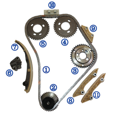 Il corredo a catena cronometrante per il salone Turnier di FORD MONDEO TRANSITA Van Engine TDDI/TDCI/TDE/TD/DI 2.0/2.2/2.4 1102609 2*132L