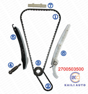 Corredo a catena cronometrante per il motore M274 M270 1.6T/2.0T 0009933978 del BENZ C200 C300 E200 A180 B180 A260 CLA180 CLS GLA200 GLA260