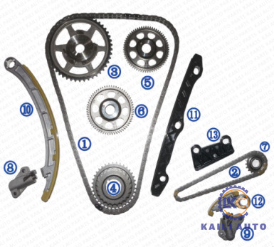 Corredo a catena cronometrante per il i-DETC 2,2 del motore dell'EURO IX di ACCORDO di ACCORDO IX di HONDA CRV Mk 07-14 13441-RL0-G01 58L