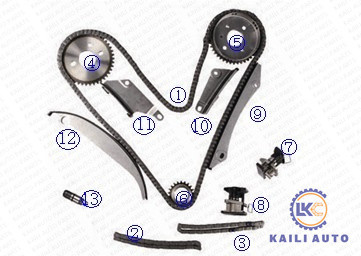 Corredo a catena cronometrante per DODGE/CHRYSLER/JEEP Charger /Intrepid/Magnum il Concorde 4663635 180L 4663676
