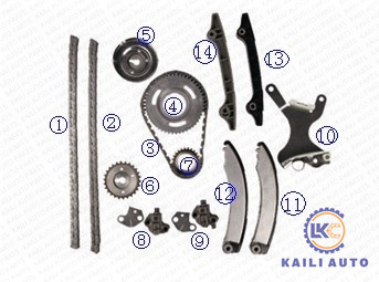 Corredo a catena cronometrante per DODGE/CHRYSLER/JEEP Ram Durango Dakota Nitro Liberty Grand 53021295AA cherokee 94L 53021249AA R