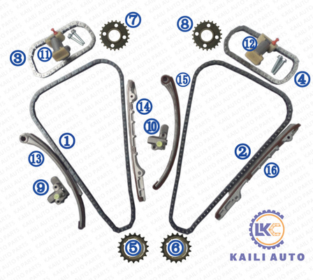 Guarnitura cronometrante X300 SEI Because/SUPER V8 4.0L 3996CC 97-02 di DAIMLER