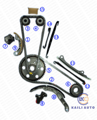 ESPLORATORE del telaio di MURANO II NP300 NAVARA NISSAN Engine Timing Chain Platform III YD25 13028-EB70A 94L 13070-4KV0A