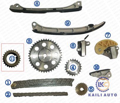 Corredo a catena cronometrante per lo stufenheck GJ.GH 6 Kombi GJ.GH 2,2 D 12-18 SH02-12-201 AWD 108L SH01-14-151 58L di MAZDA CX-5 KE 6