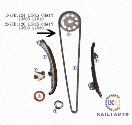 Catena variabile di sincronizzazione del motore della cinghia di sincronizzazione di TOYOTA COROLLA 13506-21010 124L 13540-21010